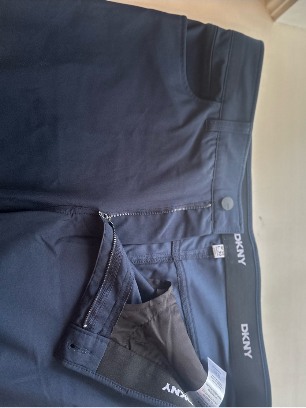 Dkny Men’s Dark Navy Stretch Chinos
